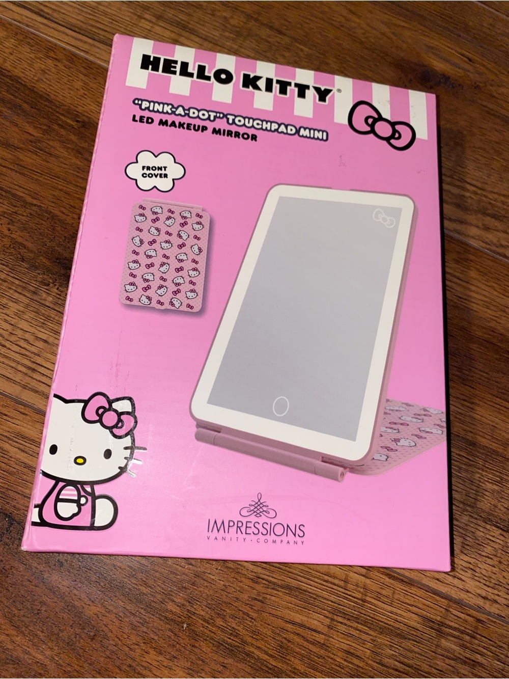 Hello Kitty Pink LED Touchpad Mini Makeup Mirror